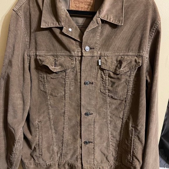 RARE! Levi's Brown Cordeuroy jacket - Picture 1 of 4